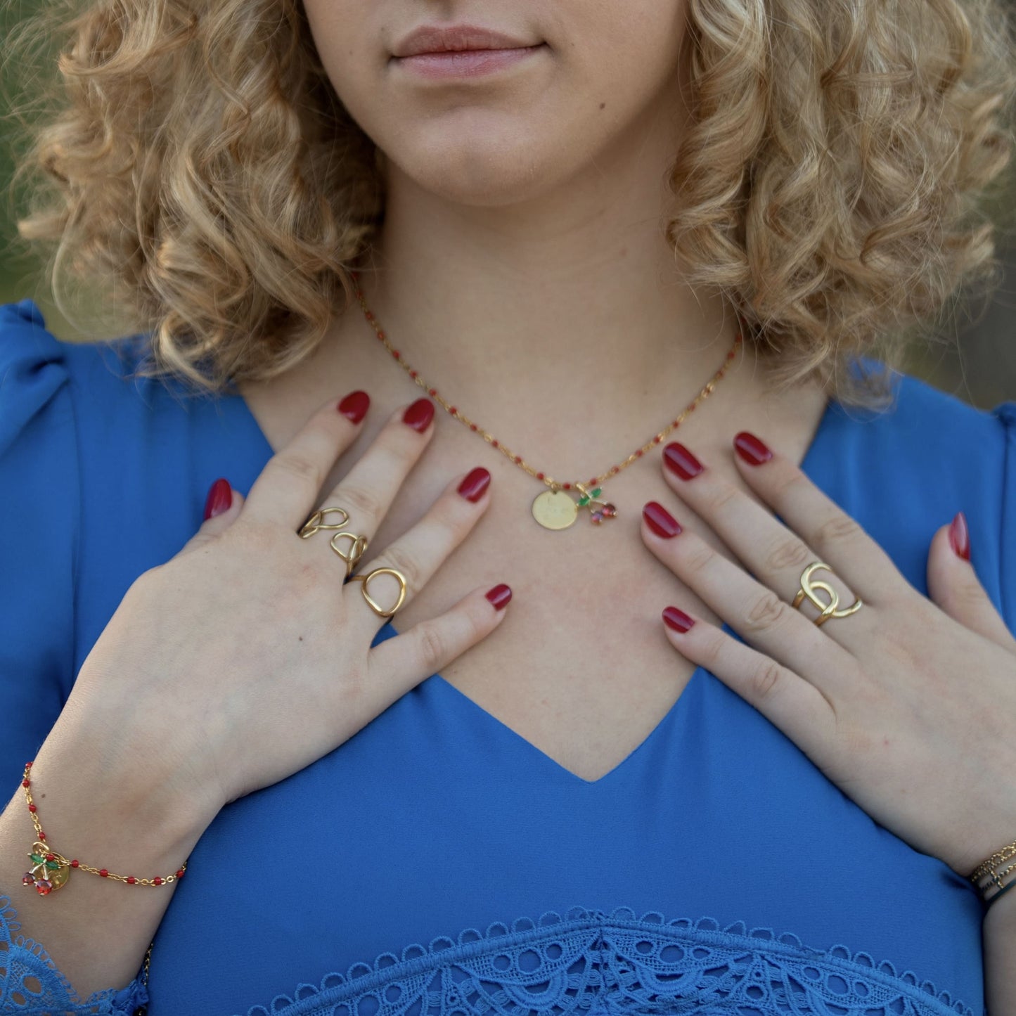 Cheri Lady | Collier initiales et Charm's 🍒