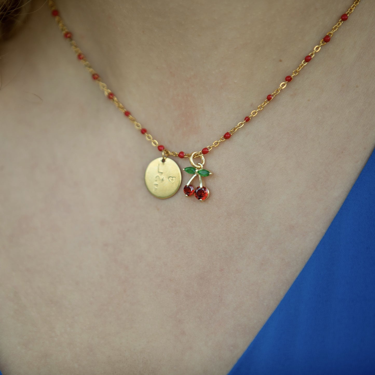 Cheri Lady | Collier initiales et Charm's 🍒