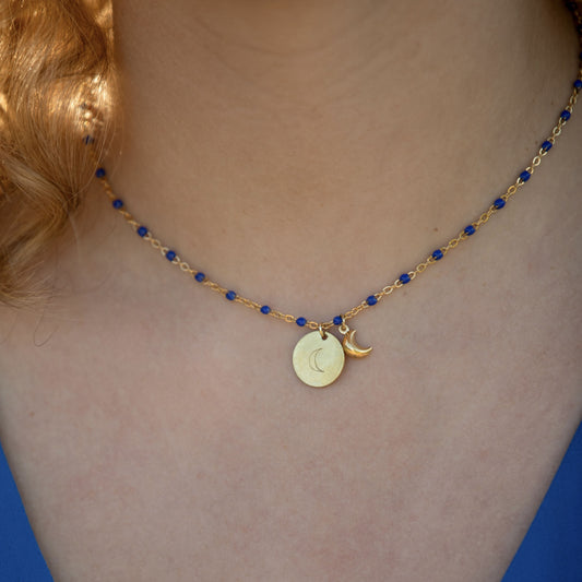 Queen Luna | Collier initiales 🌙